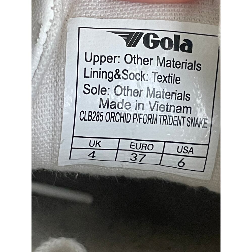 Gola Classics Women's Orchid Platform Snake Pink Sneakers Size 6 - Picture 9 of 11